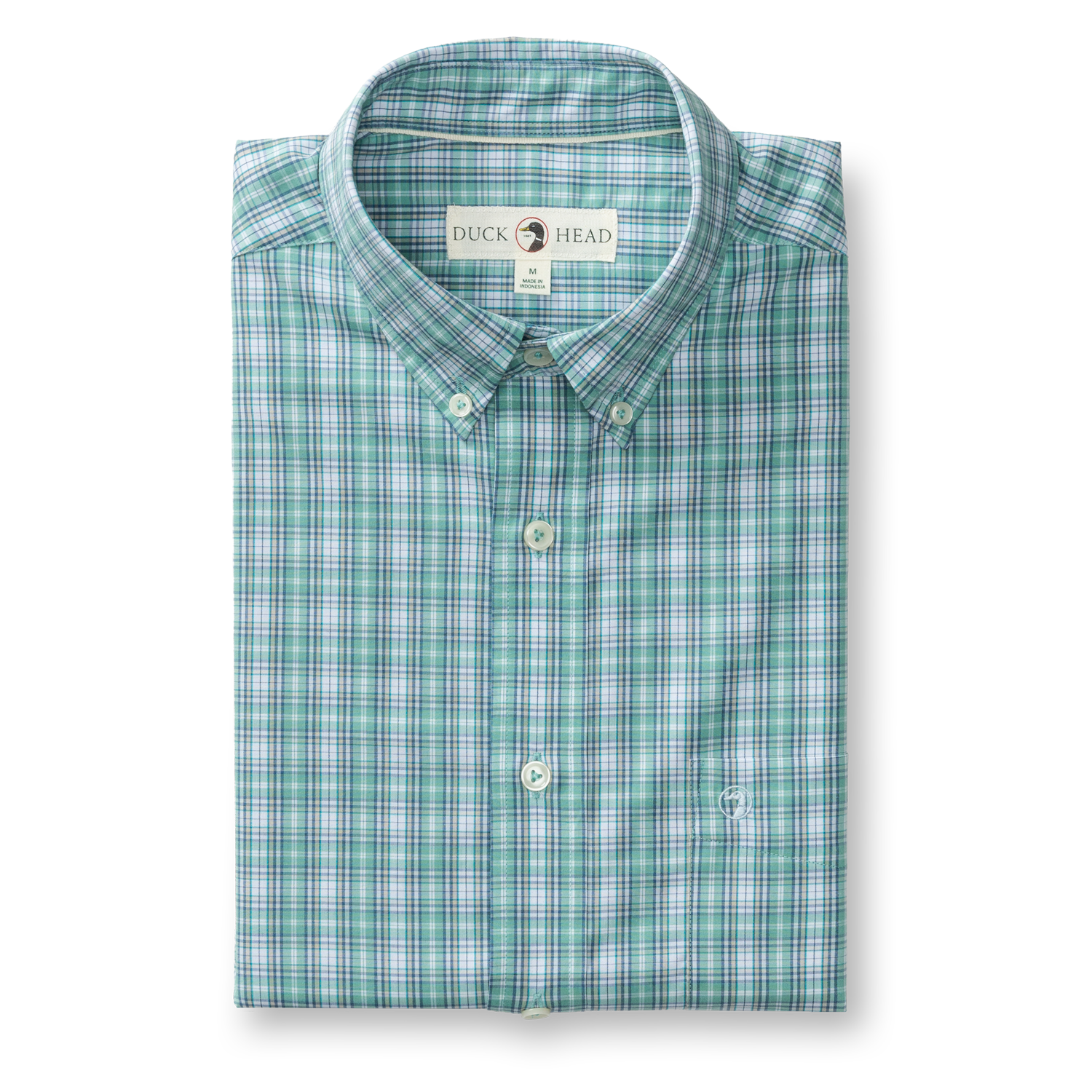 Performance Poplin Sport Shirt - Forrest Plaid - Aspen Green