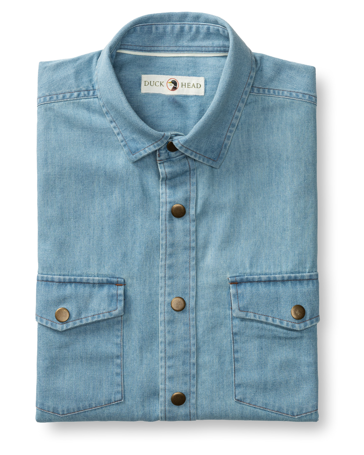 Denim Snap Shirt - Ware Solid - Light Wash
