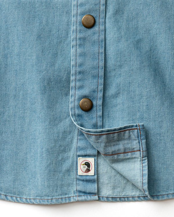 Denim Snap Shirt - Ware Solid - Light Wash