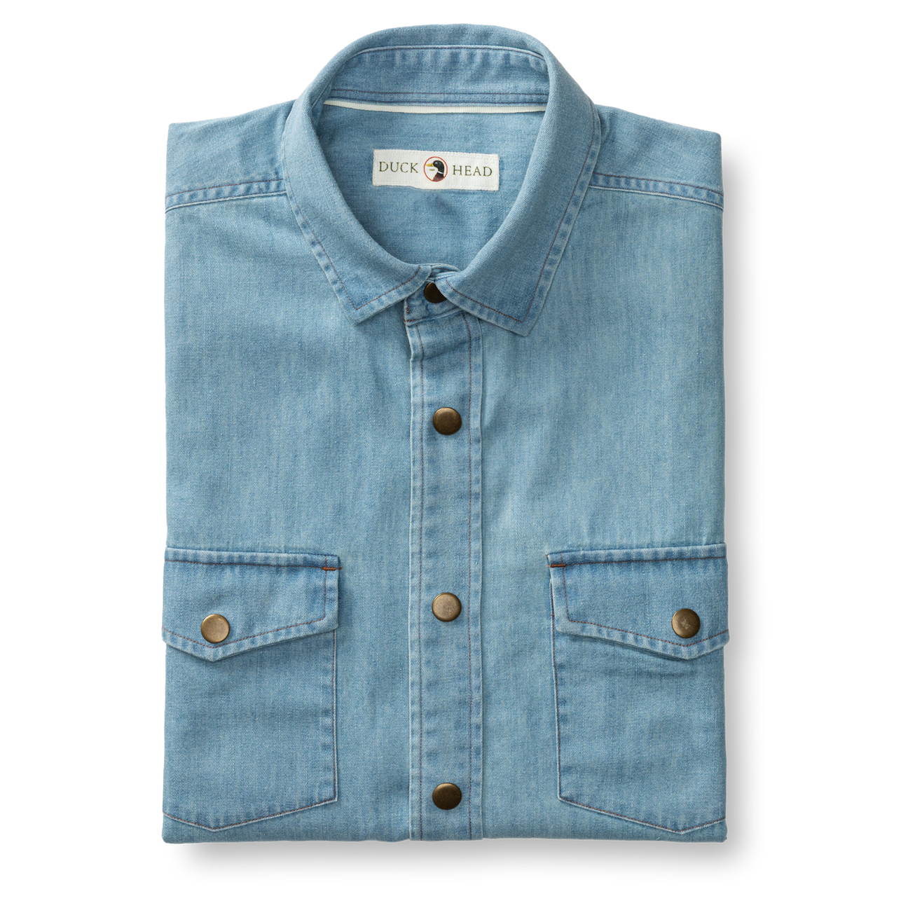 Denim Snap Shirt - Ware Solid - Light Wash