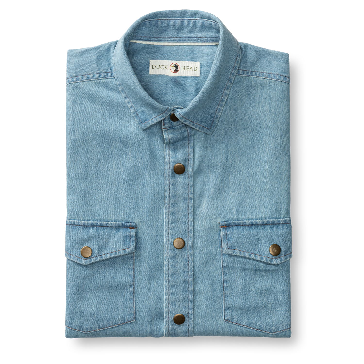 Denim Snap Shirt - Ware Solid - Light Wash