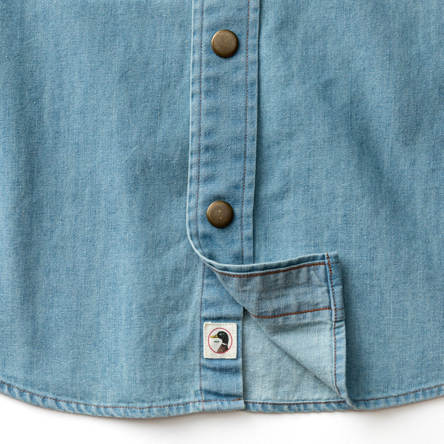 Denim Snap Shirt - Ware Solid - Light Wash