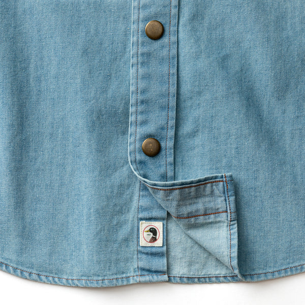 Denim Snap Shirt - Ware Solid - Light Wash