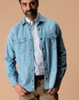 Denim Snap Shirt - Ware Solid - Light Wash