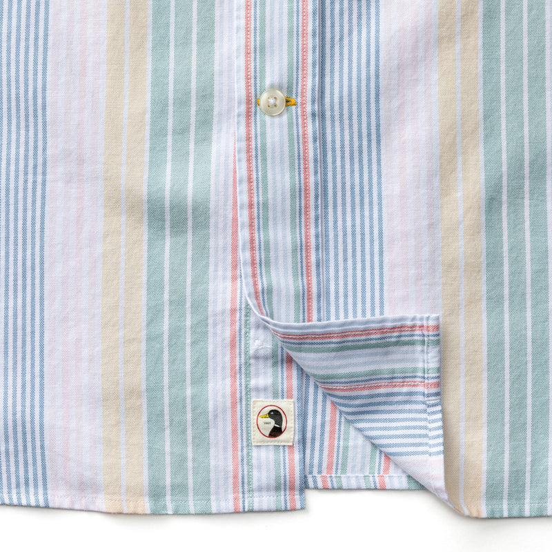 Cotton Oxford Sport Shirt - Prescott Stripe - Multi