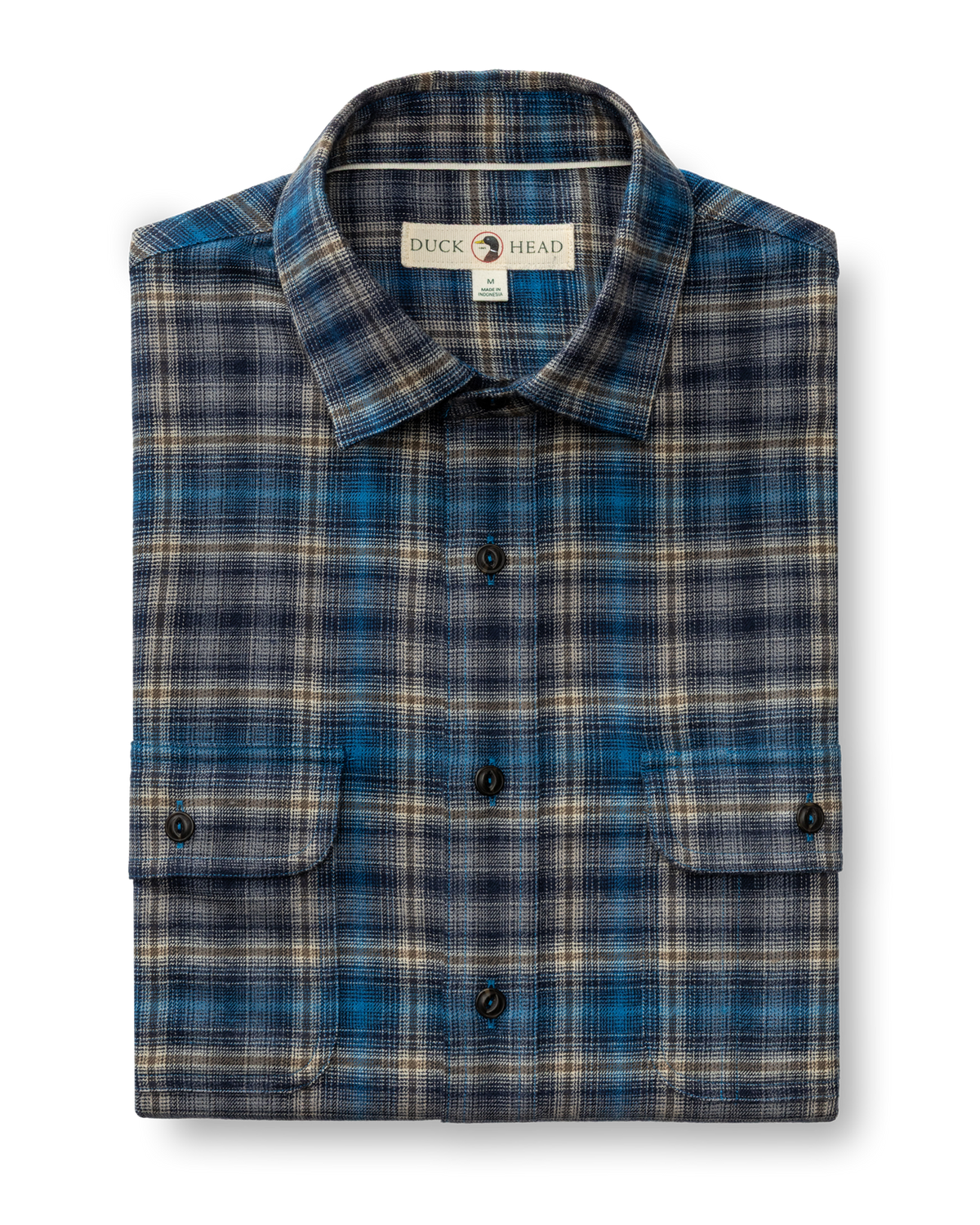 Performance Flannel Sport Shirt - Ellicot Plaid - Deep Navy