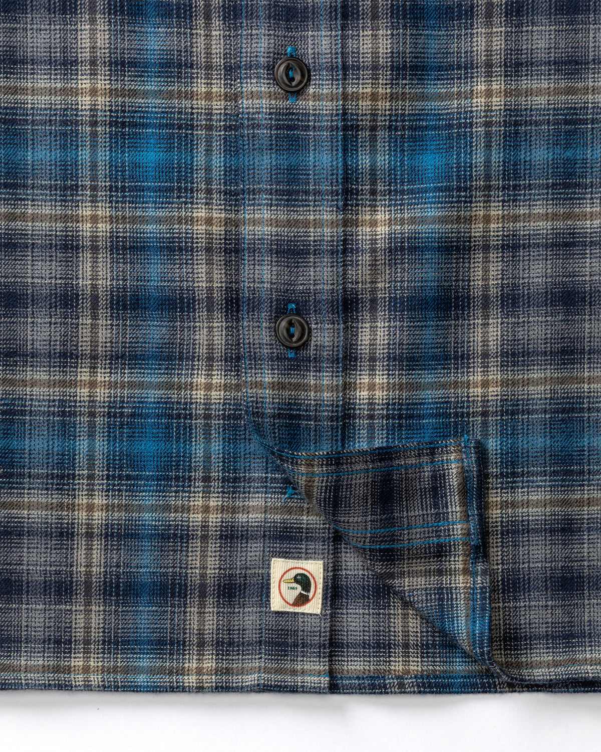 Performance Flannel Sport Shirt - Ellicot Plaid - Deep Navy