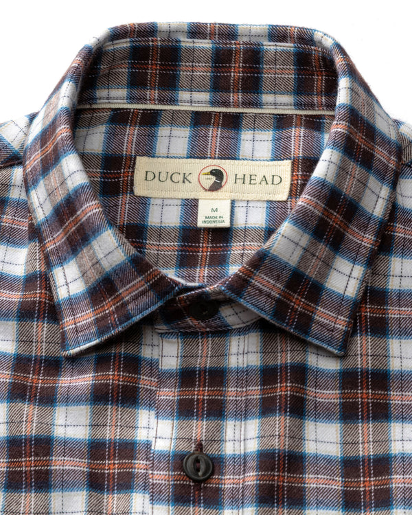 Performance Flannel Sport Shirt - Brite Plaid - Chocolate Plum
