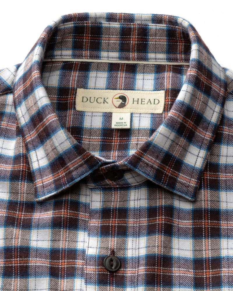 Performance Flannel Sport Shirt - Brite Plaid - Chocolate Plum