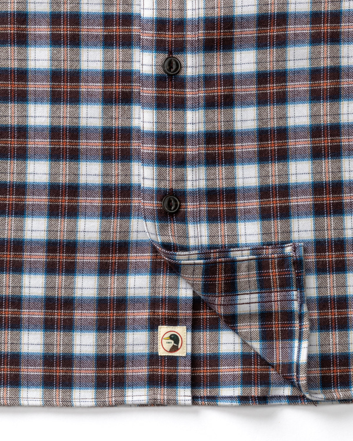 Performance Flannel Sport Shirt - Brite Plaid - Chocolate Plum