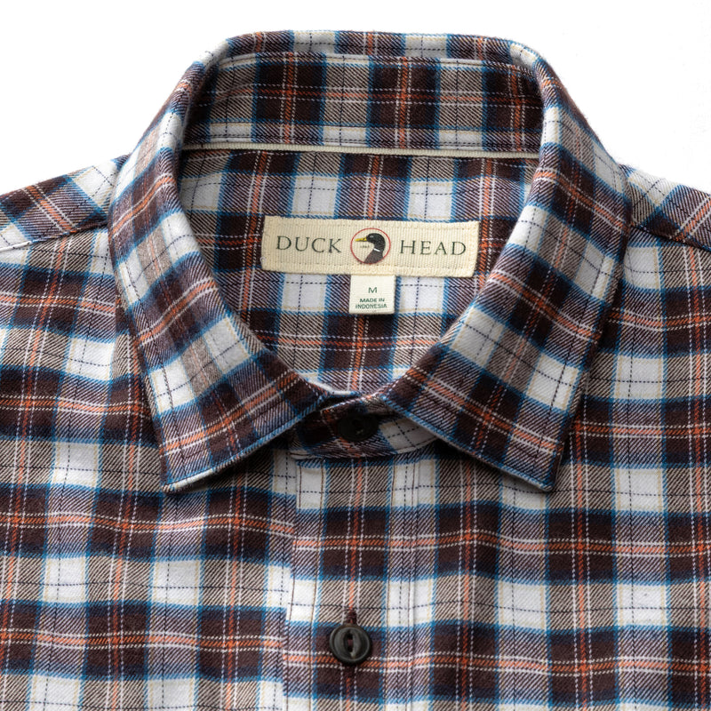 Performance Flannel Sport Shirt - Brite Plaid - Chocolate Plum