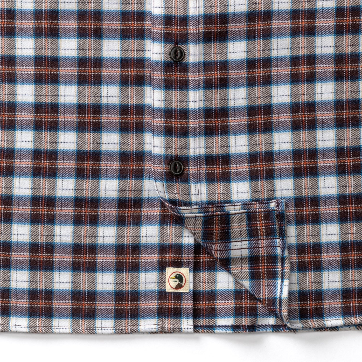 Performance Flannel Sport Shirt - Brite Plaid - Chocolate Plum