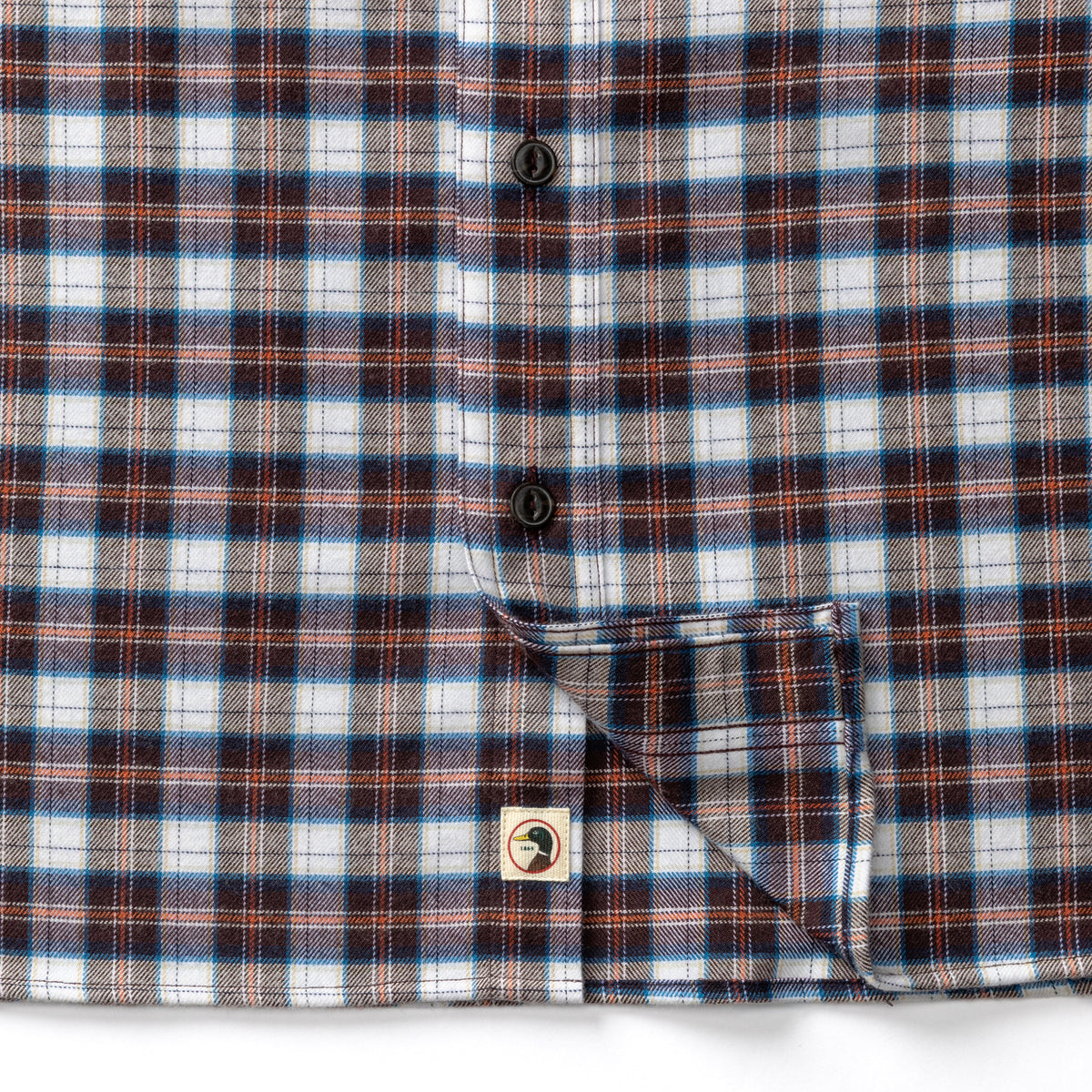 Performance Flannel Sport Shirt - Brite Plaid - Chocolate Plum