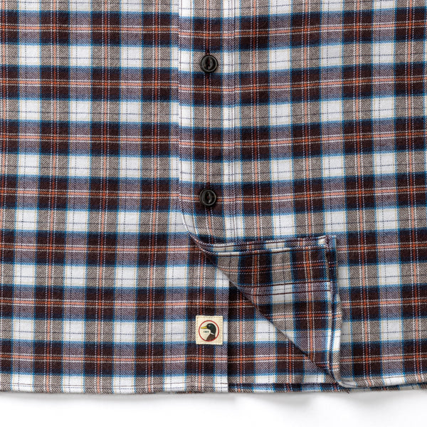 Performance Flannel Sport Shirt - Brite Plaid - Chocolate Plum