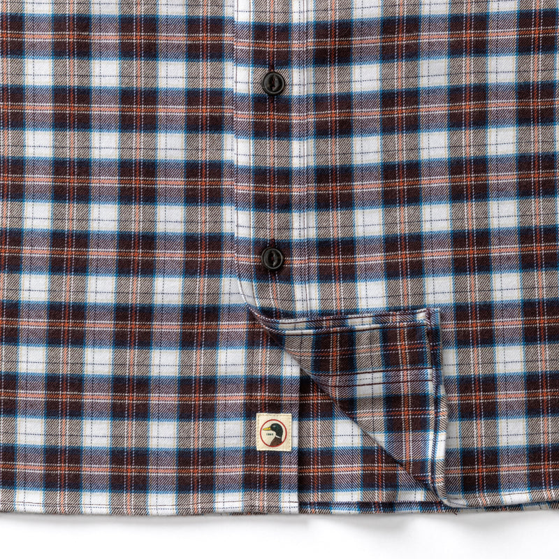 Performance Flannel Sport Shirt - Brite Plaid - Chocolate Plum