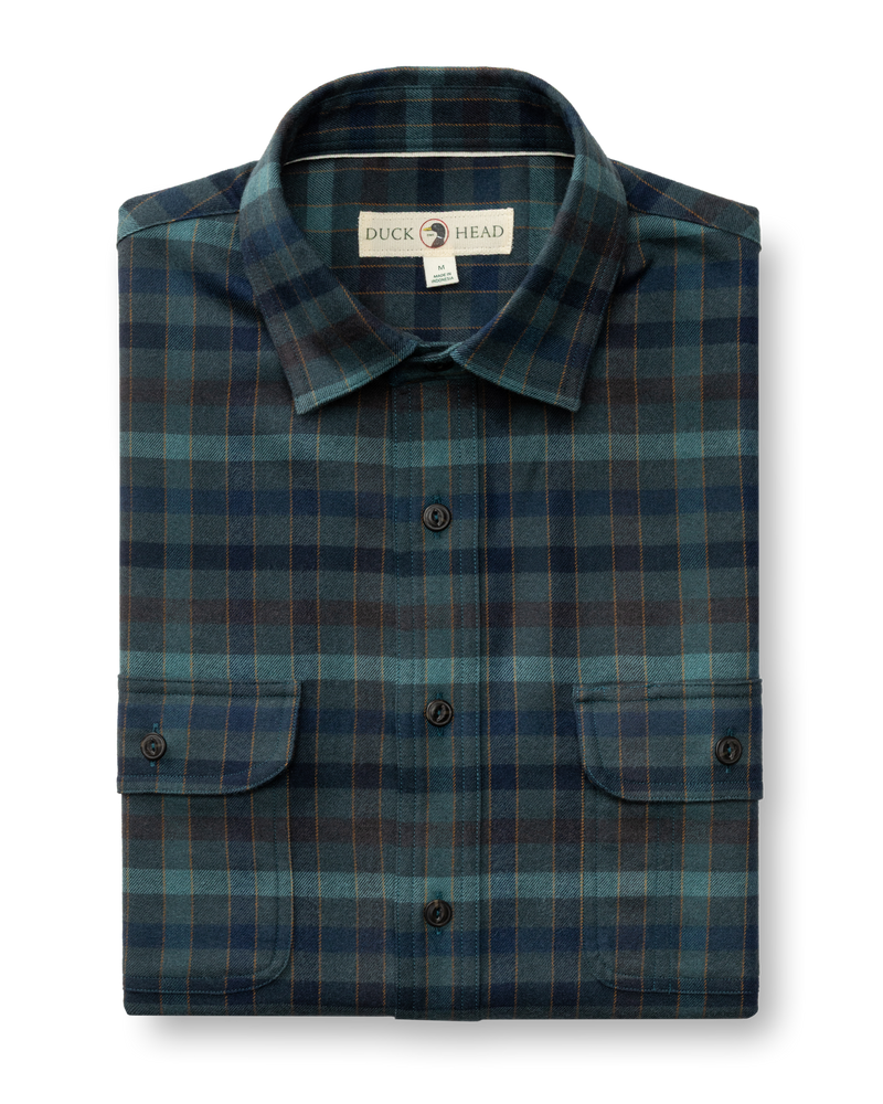 Performance Flannel Sport Shirt - Oakmere Plaid - Pine Grove