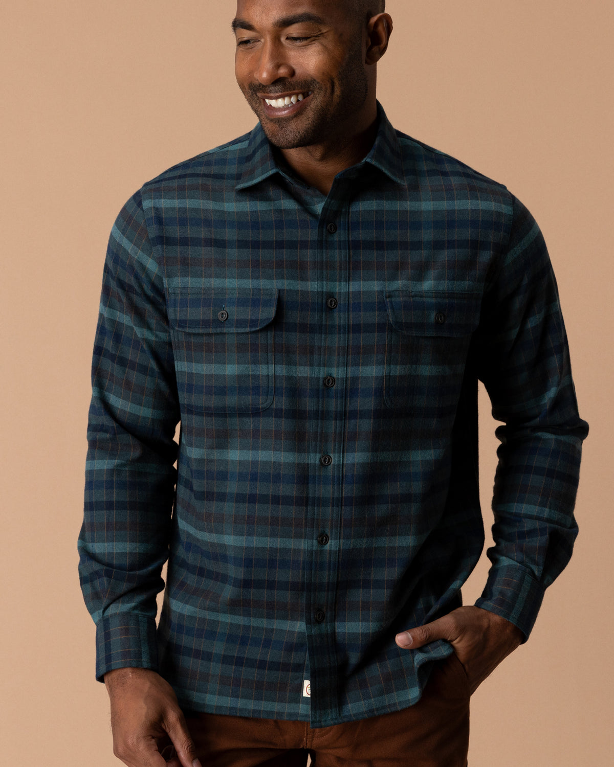 Performance Flannel Sport Shirt - Oakmere Plaid - Pine Grove