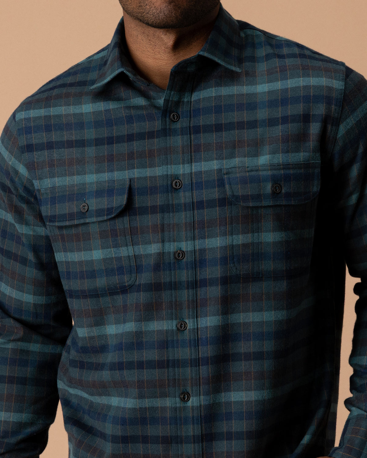 Performance Flannel Sport Shirt - Oakmere Plaid - Pine Grove