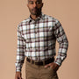 Cotton Flannel Sport Shirt - Roane Plaid - Huckleberry