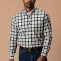 Cotton Slub Sport Shirt - Brant Plaid - Deep Navy
