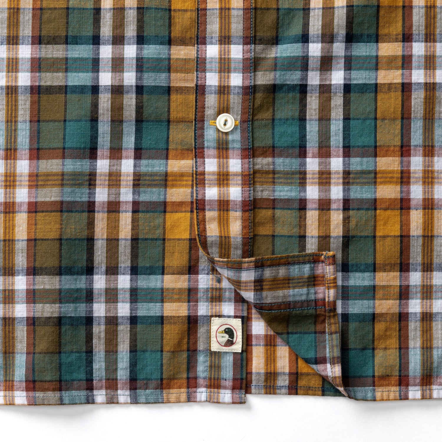 Cotton Slub Sport Shirt - Toni Plaid - Amberwood