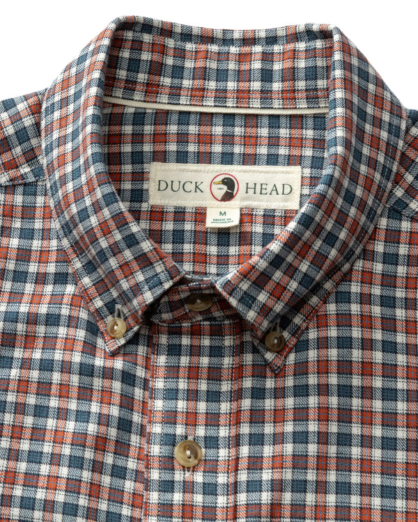 Cotton Wool Sport Shirt - Caldor Plaid - Stormy Teal