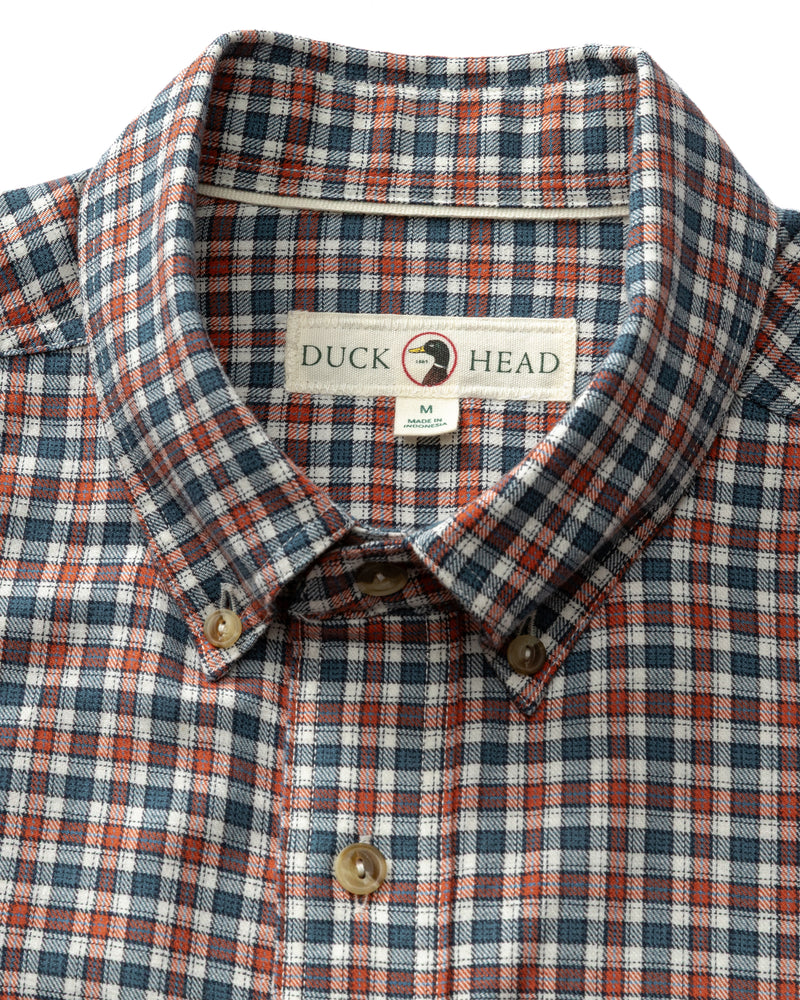 Cotton Wool Sport Shirt - Caldor Plaid - Stormy Teal