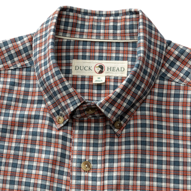 Cotton Wool Sport Shirt - Caldor Plaid - Stormy Teal