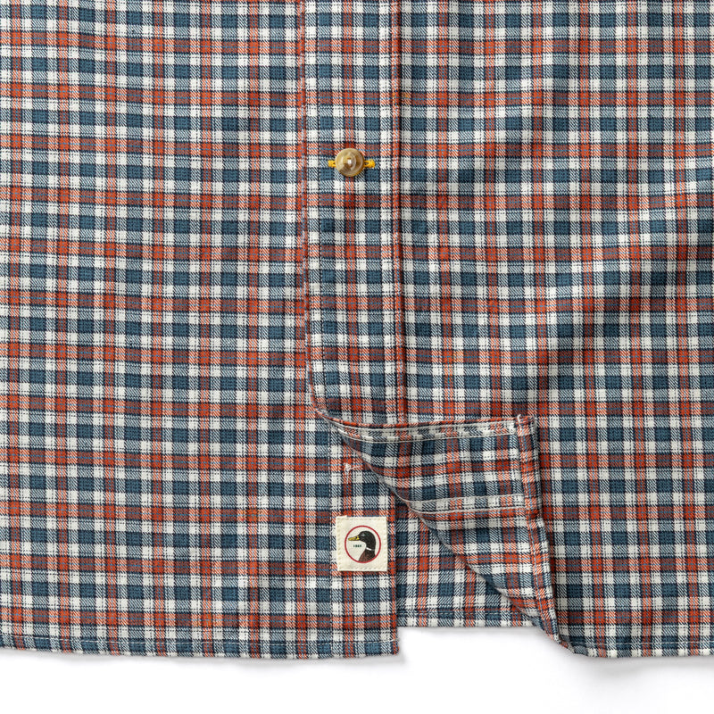 Cotton Wool Sport Shirt - Caldor Plaid - Stormy Teal