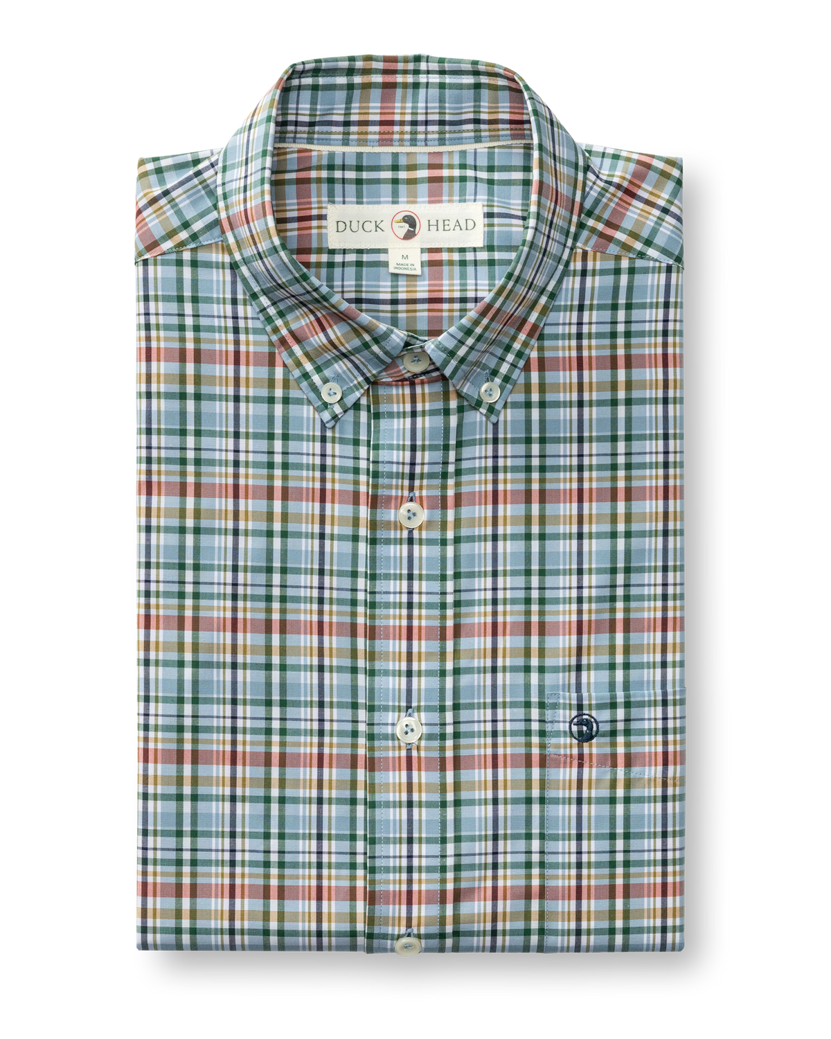 Performance Poplin Sport Shirt - Winsley Plaid - Windblown Sky