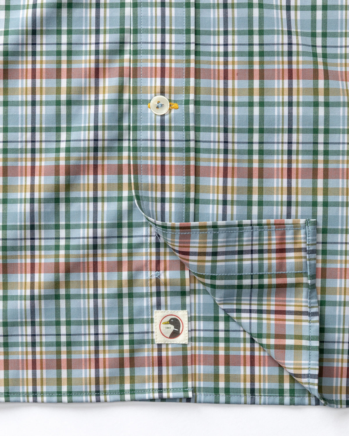 Performance Poplin Sport Shirt - Winsley Plaid - Windblown Sky