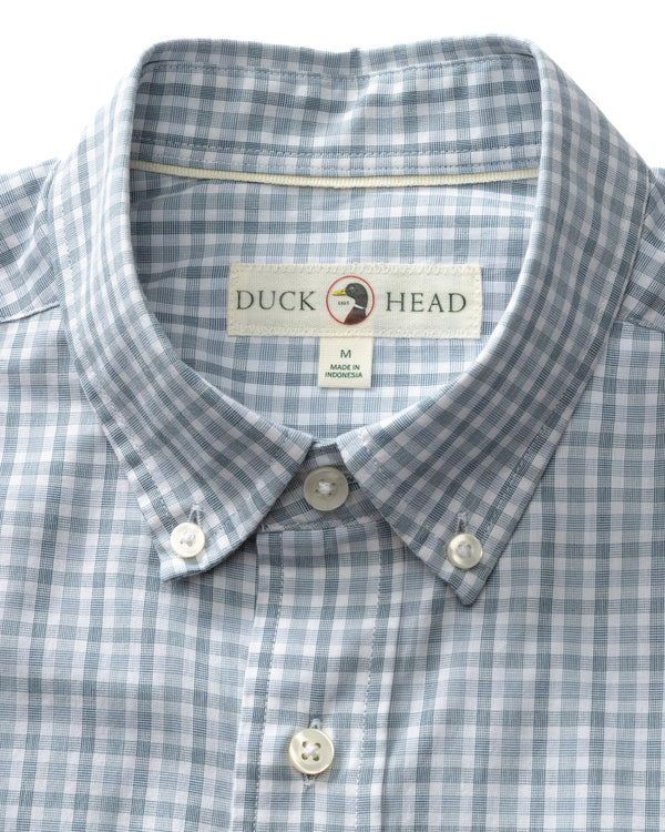 Cotton Cashmere Poplin Sport Shirt - Bray Plaid - Wildblown Sky