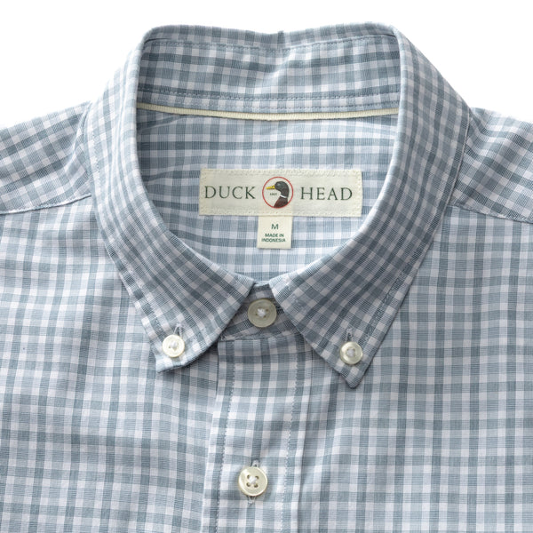 Cotton Cashmere Poplin Sport Shirt - Bray Plaid - Wildblown Sky