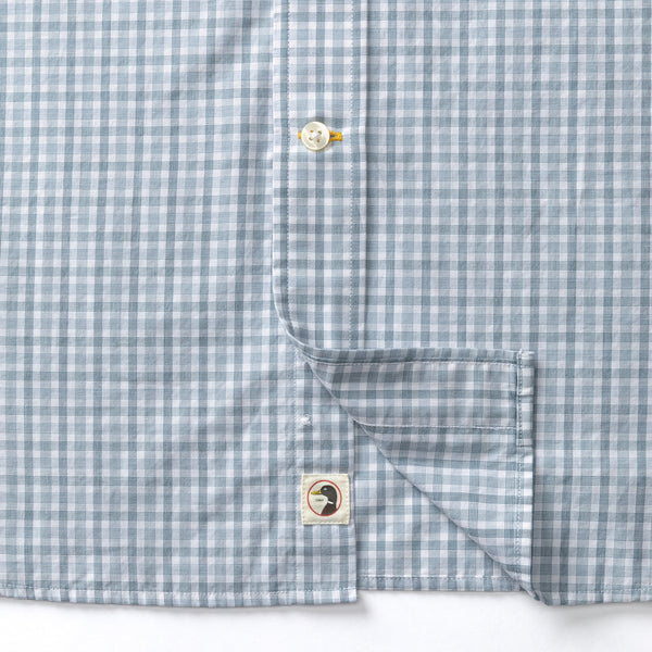 Cotton Cashmere Poplin Sport Shirt - Bray Plaid - Wildblown Sky