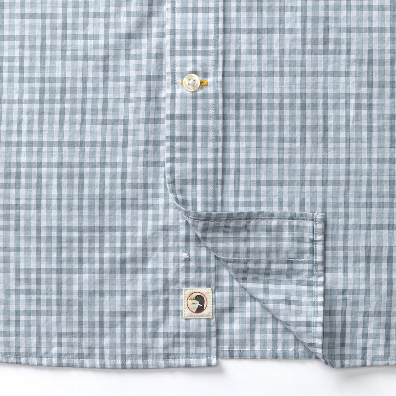 Cotton Cashmere Poplin Sport Shirt - Bray Plaid - Wildblown Sky