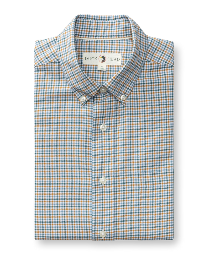 Cotton Oxford Sport Shirt - Holling Plaid - Amberwood