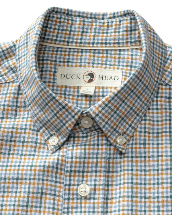 Cotton Oxford Sport Shirt - Holling Plaid - Amberwood