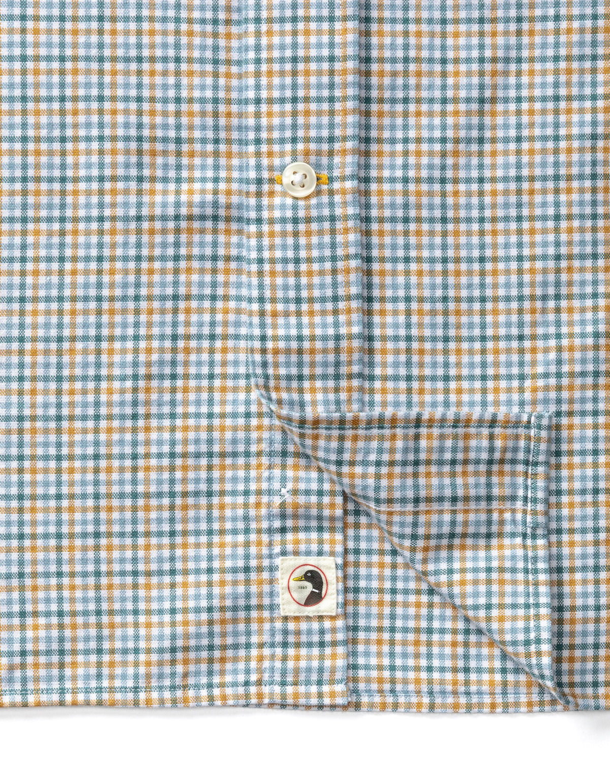 Cotton Oxford Sport Shirt - Holling Plaid - Amberwood