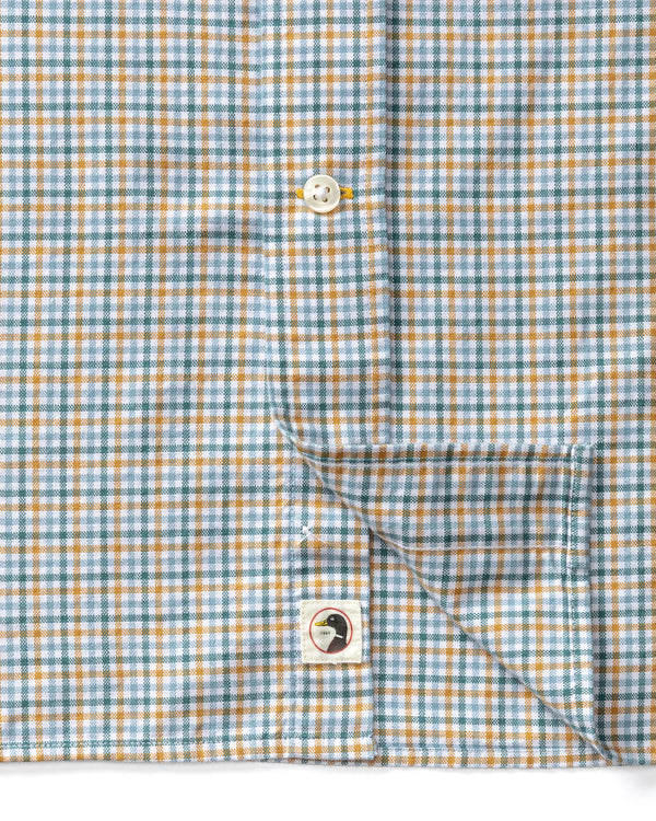Cotton Oxford Sport Shirt - Holling Plaid - Amberwood
