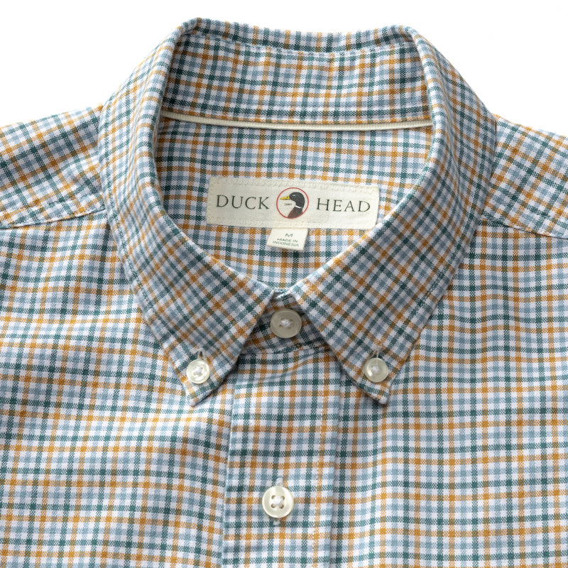 Cotton Oxford Sport Shirt - Holling Plaid - Amberwood