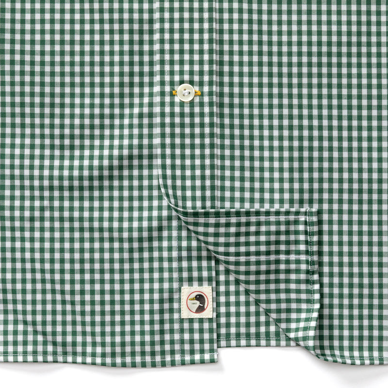 Performance Poplin Sport Shirt - Pritchard Plaid - Hunter Green