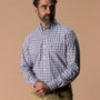 Performance Poplin Sport Shirt - Barrett Plaid - Cedarwood Red