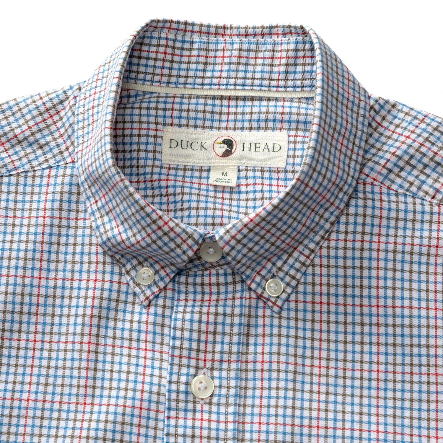 Cotton Twill Sport Shirt - Goodwin Plaid - Deep Water