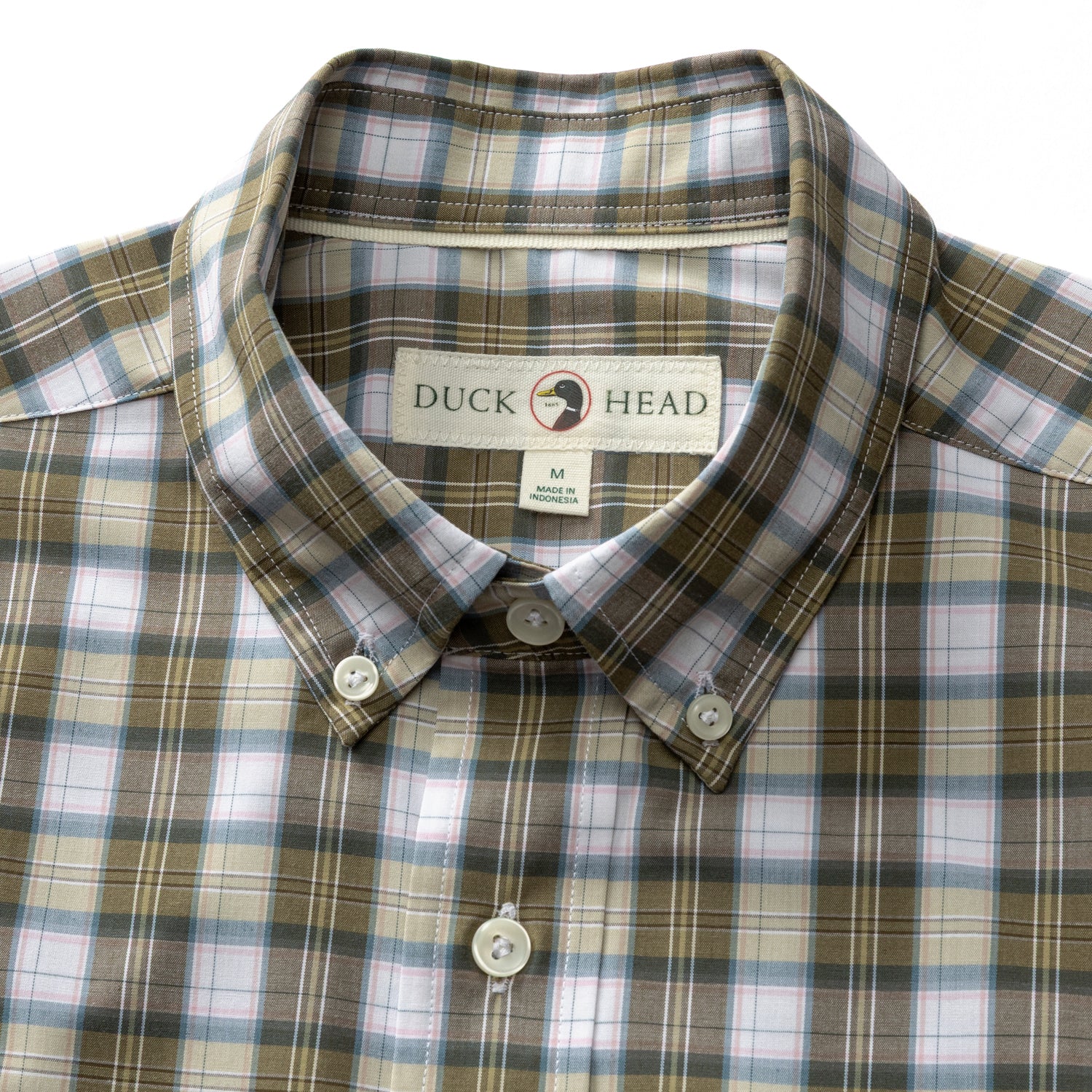 Performance Poplin Sport Shirt - Aldridge Plaid - Dark Olive