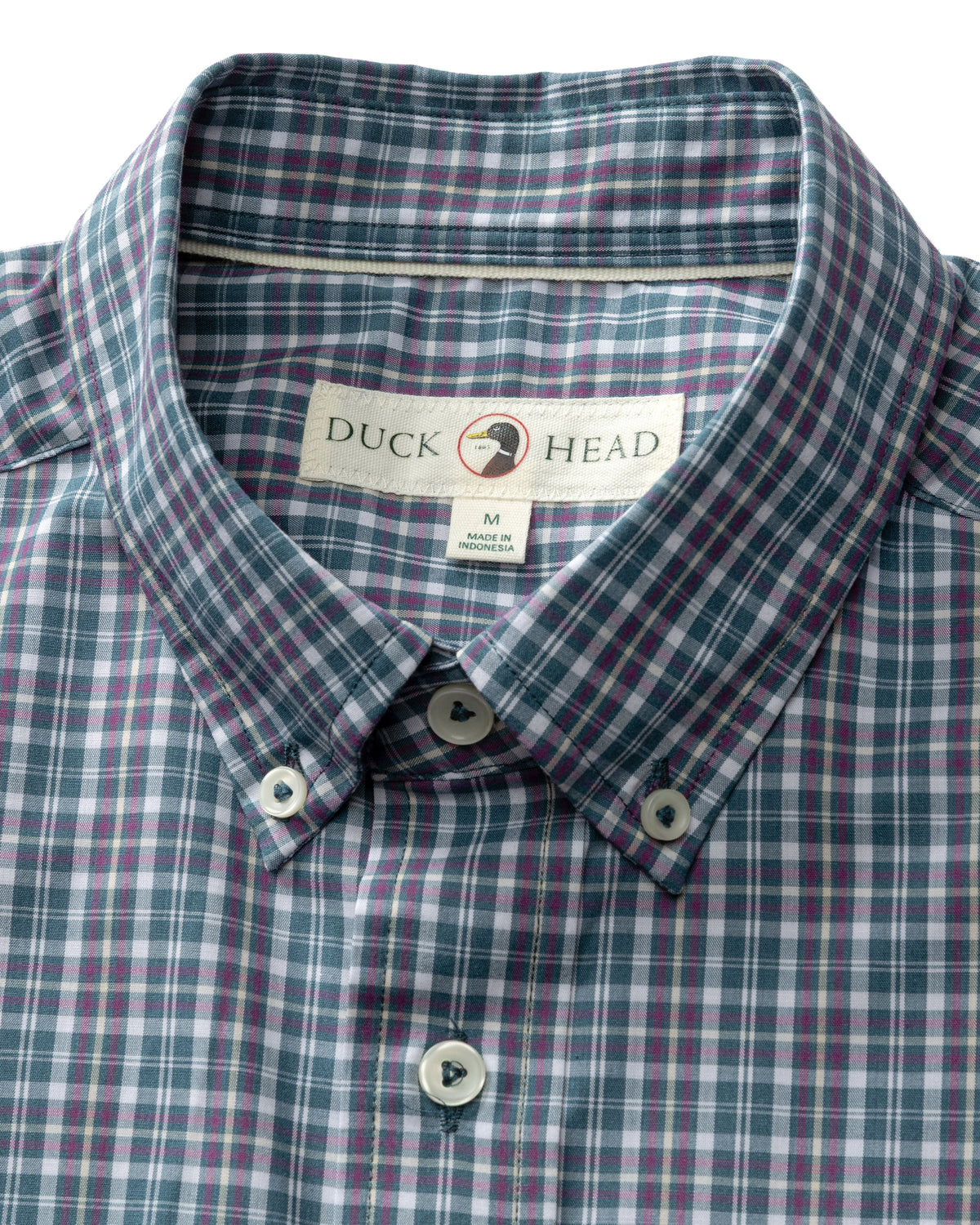 Performance Poplin Sport Shirt - Fraiser Plaid - Stormy Teal