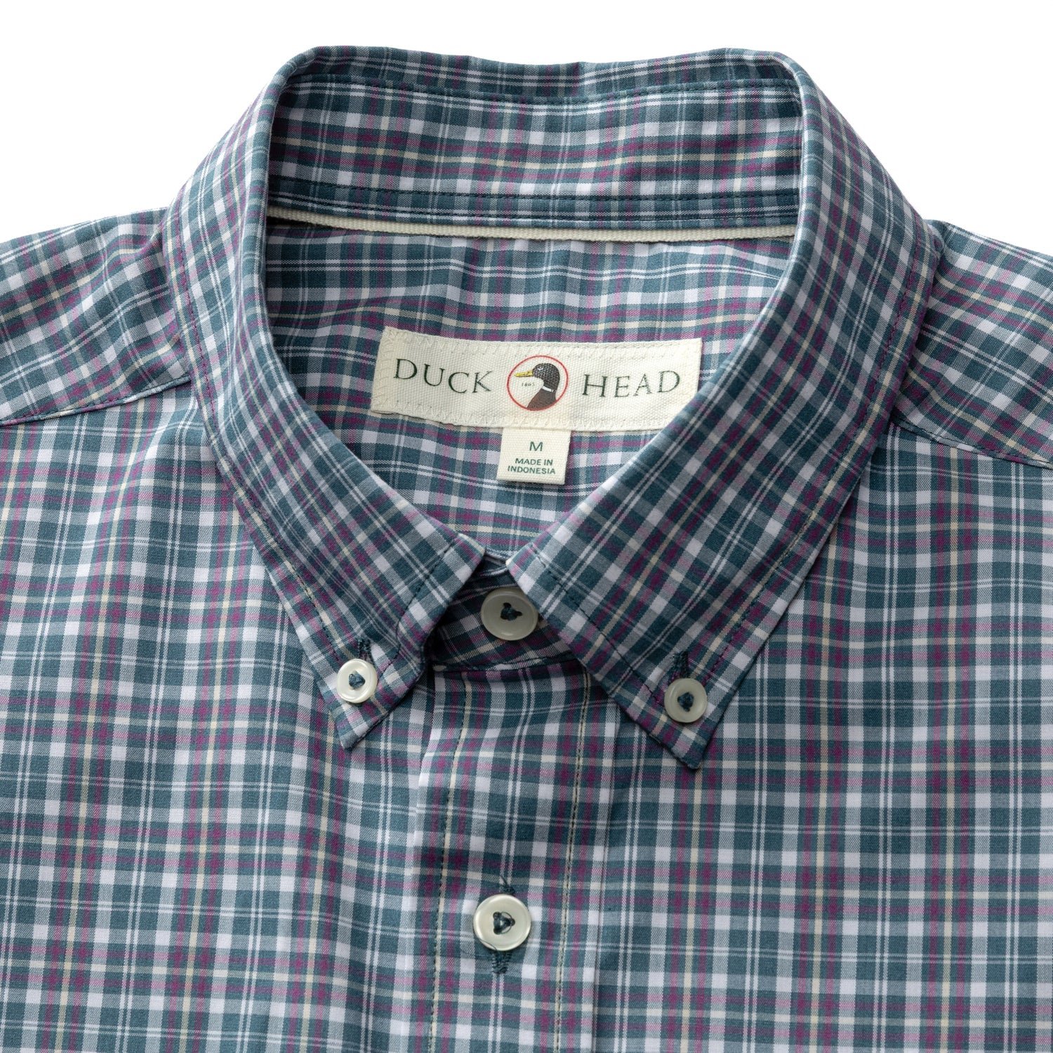 Performance Poplin Sport Shirt - Fraiser Plaid - Stormy Teal