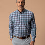 Performance Poplin Sport Shirt - Payne Plaid - Stormy Teal