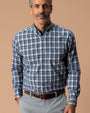 Performance Poplin Sport Shirt - Payne Plaid - Stormy Teal