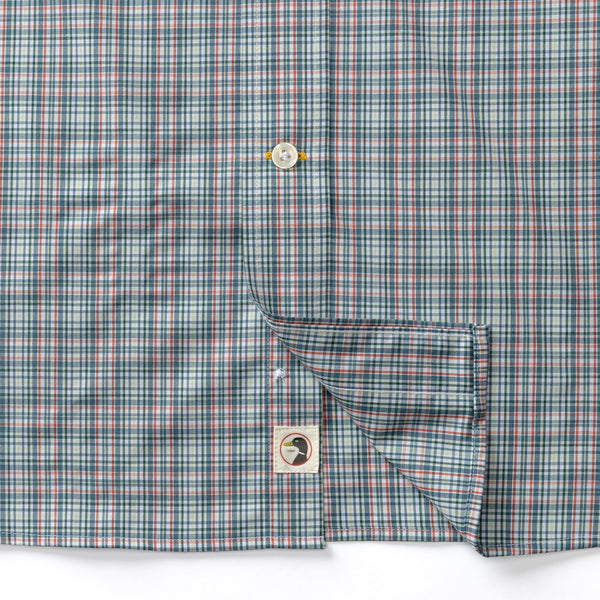 Performance Poplin Sport Shirt - Winstead Plaid - Stormy Teal