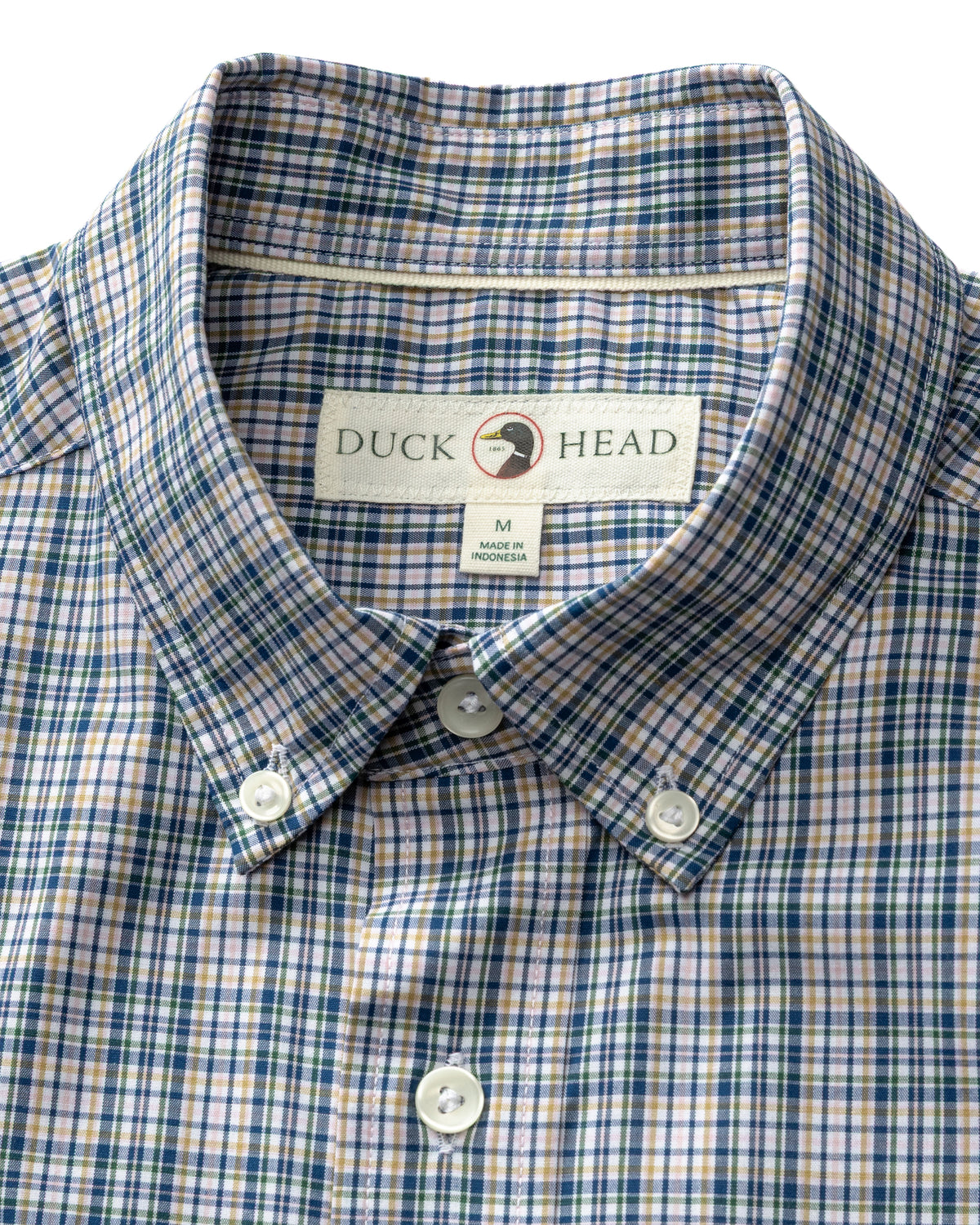 Performance Poplin Sport Shirt - Winstead Plaid - Navy Peony